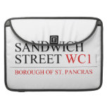 SANDWICH STREET  MacBook Pro Sleeves