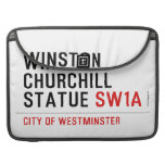 WINSTON CHURCHILL STATUE  MacBook Pro Sleeves