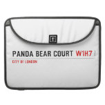 PANDA BEAR COURT  MacBook Pro Sleeves