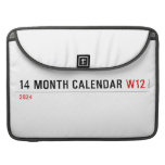 14 month calendar  MacBook Pro Sleeves