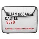 JULIAN ASSANGE CASTLE    MacBook Pro Sleeves
