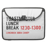Toastmaster Lunch break  MacBook Pro Sleeves