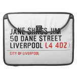 JANE SHAGS JIM 50 DANE STREET LIVERPOOL  MacBook Pro Sleeves