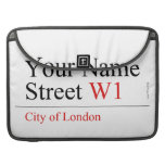 Your Name Street  MacBook Pro Sleeves