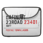 Dafinest 23road  MacBook Pro Sleeves