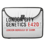 LONDON city genetics  MacBook Pro Sleeves