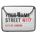 Your Name Street  MacBook Pro Sleeves