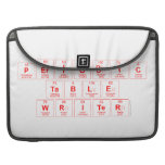 Periodic Table Writer  MacBook Pro Sleeves