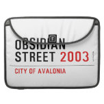 Obsidian Street  MacBook Pro Sleeves
