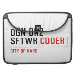 DGN DNZ SFTWR  MacBook Pro Sleeves