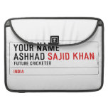 Your Name Ashhad  MacBook Pro Sleeves