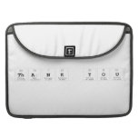 tHANK YOU  MacBook Pro Sleeves