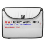 G.W.F  MacBook Pro Sleeves