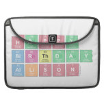 Happy
 Birthday
 Allison  MacBook Pro Sleeves