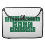 Periodic
 Table
 Writer  MacBook Pro Sleeves