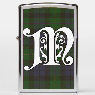 MacBride Clan Tartan Monogram Zippo Lighter