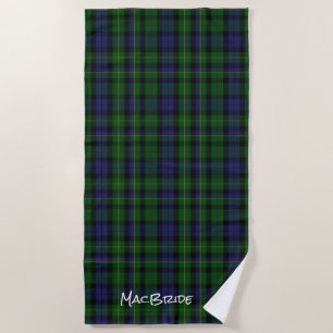 MacBride Clan Tartan Plaid Beach Towel
