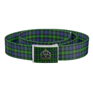 MacBride Tartan And Celtic Trinity Knot Belt