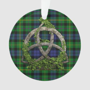 MacBride Tartan And Celtic Trinity Knot Ornament