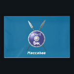 Maccabee Shield And Spears Acrylic Tray<br><div class="desc">A depiction of a Maccabee's shield and two spears. The shield is adorned by a lion and text reading "Yisrael" (Israel) in the Paleo-Hebrew alphabet. English text reading "Maccabee" also appears. The Maccabees were Jewish rebels who freed Judea from the yoke of the Seleucid Empire. Chanukkah is not just a...</div>