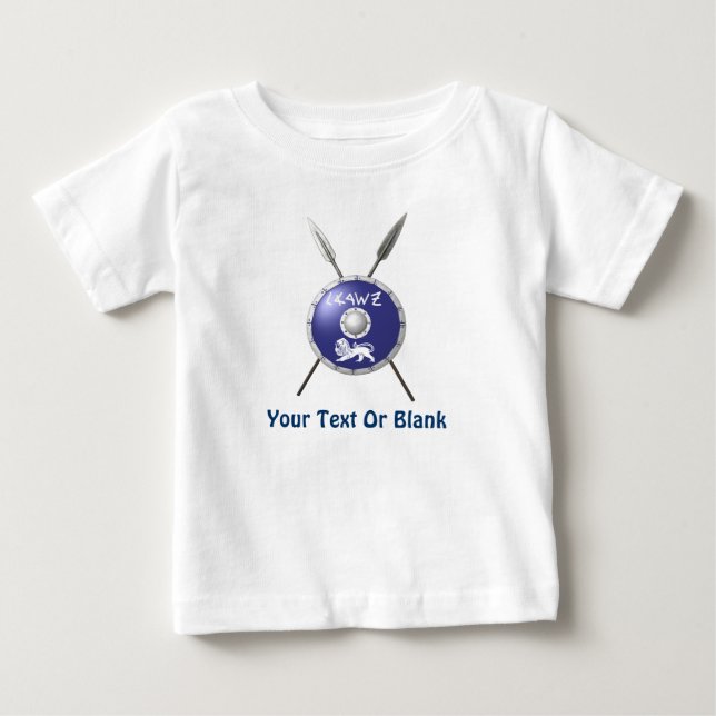 Maccabee Shield And Spears Baby T-Shirt (Front)