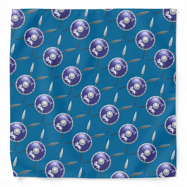 Maccabee Shield And Spears Bandana (Front)
