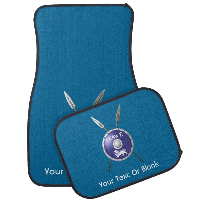 Maccabee Shield And Spears Car Floor Mat (Set)