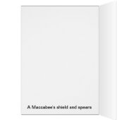 Maccabee Shield And Spears Cards (Inside (Left))