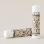Maccabee Shield And Spears - Desert Lip Balm<br><div class="desc">A military brown "subdued" style depiction of a Maccabee's shield and two spears on a desert camo background. The shield is adorned by a lion and text reading "Yisrael" (Israel) in the Paleo-Hebrew alphabet. Modern Hebrew text reading "Maccabee" also appears. Add your own additional text. The Maccabees were Jewish rebels...</div>