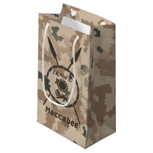 Maccabee Shield And Spears - Desert Small Gift Bag