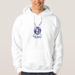 Maccabee Shield And Spears Hoodie<br><div class="desc">A depiction of a Maccabee's shield and two spears. The shield is adorned by a lion and text reading "Yisrael" (Israel) in the Paleo-Hebrew alphabet. "Maccabee" also appears in modern Hebrew. The Maccabees were Jewish rebels who freed Judea from the yoke of the Seleucid Empire. Chanukkah is not just a...</div>