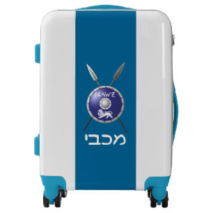 Maccabee Shield And Spears Luggage