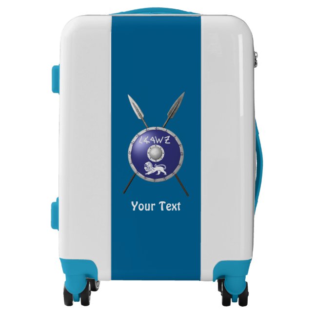 Maccabee Shield And Spears Luggage (Front)