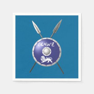 Maccabee Shield And Spears Napkins