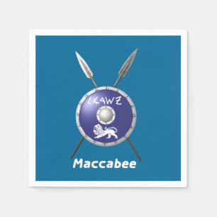 Maccabee Shield And Spears Napkins
