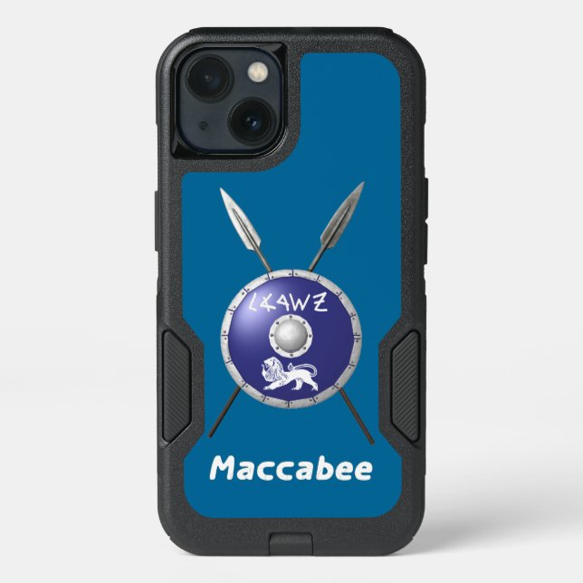 Maccabee Shield And Spears Otterbox iPhone Case (Back)