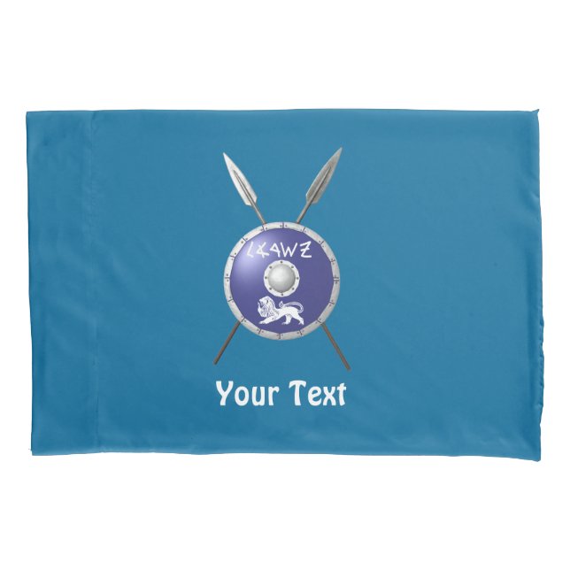 Maccabee Shield And Spears Pillow Case (Front)