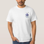 Maccabee Shield And Spears T-Shirt<br><div class="desc">A depiction of a Maccabee's shield and two spears. The shield is adorned by a lion and text reading "Yisrael" (Israel) in the Paleo-Hebrew alphabet. "Maccabee" also appears in modern Hebrew. The Maccabees were Jewish rebels who freed Judea from the yoke of the Seleucid Empire. Chanukkah is not just a...</div>
