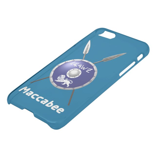 Maccabee Shield And Spears Uncommon iPhone Case (Bottom)