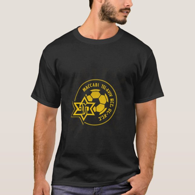 Maccabi Tel Aviv Fc Football Club Israel T-Shirt (Front)