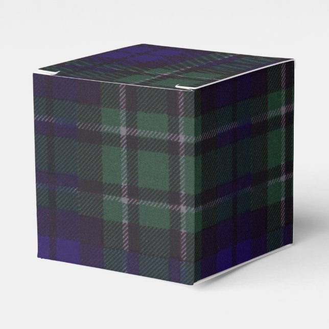 Maccallum clan Plaid Scottish tartan Favor Boxes (Front Side)