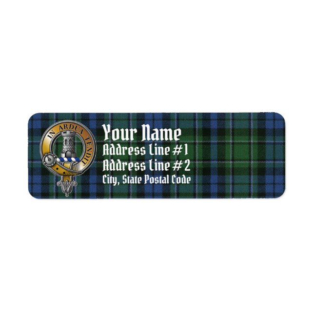 MacCallum Tartan & Badge Label (Front)