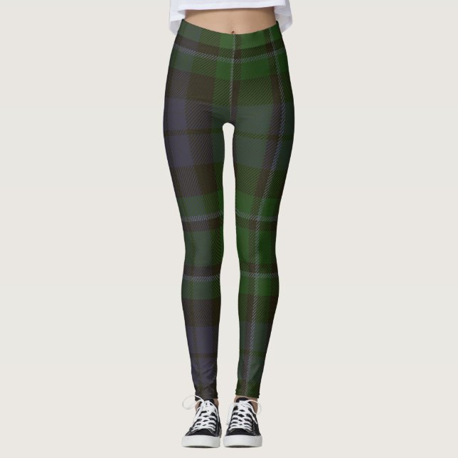 MacCallum Tartan Clan Plaid Leggings (Front)
