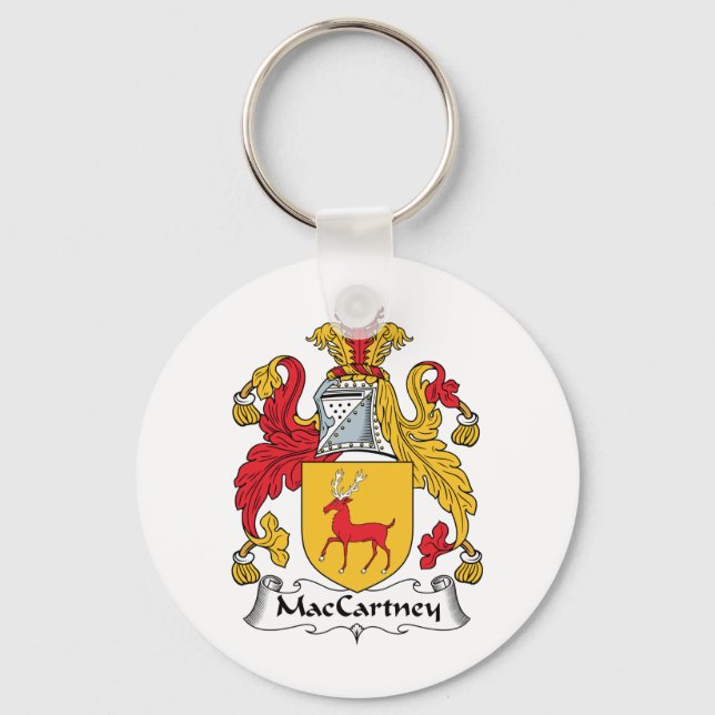 MacCartney Family Crest Keychain (Front)