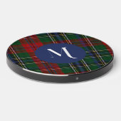MacClain Plaid Monogrammed Wireless Charger (Front 2)