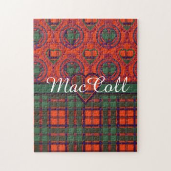 Maccoll Clan Plaid Scottish Kilt Tartan Jigsaw Puzzle by TheTartanShop at Zazzle