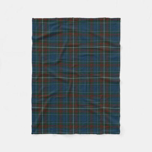 MacConnell Clan Tartan Plaid Fleece Blanket (Front)