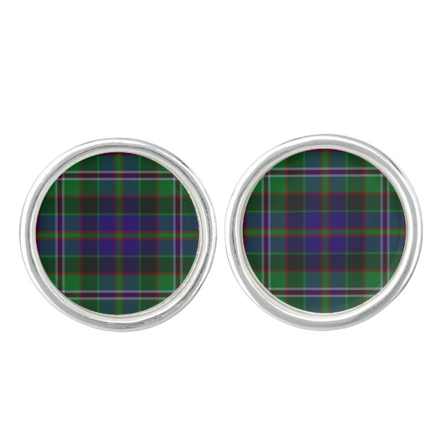 MacCraig Tartan Cufflinks (Front)