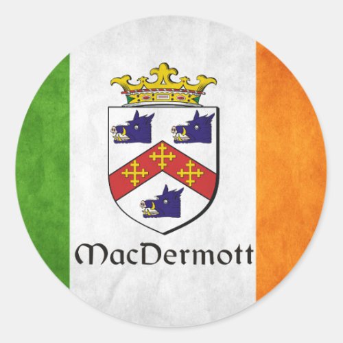 MacDermott Irish Classic Round Sticker