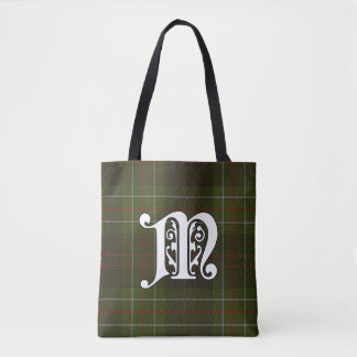 MacDiarmid Clan Tartan Monogram Tote Bag
